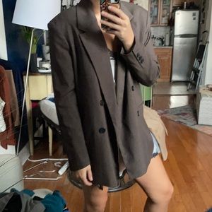 Bershka Brown boyfriend blazer - size small